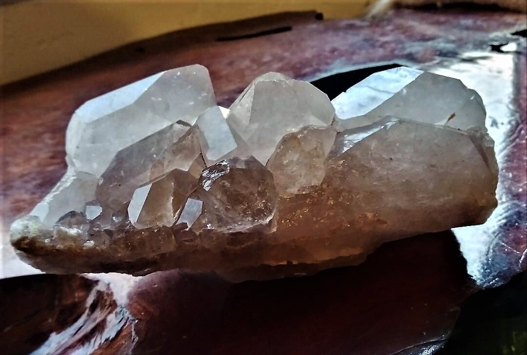 未処理天然の素晴らしいスモーキークォーツクラスター！入手困難！米