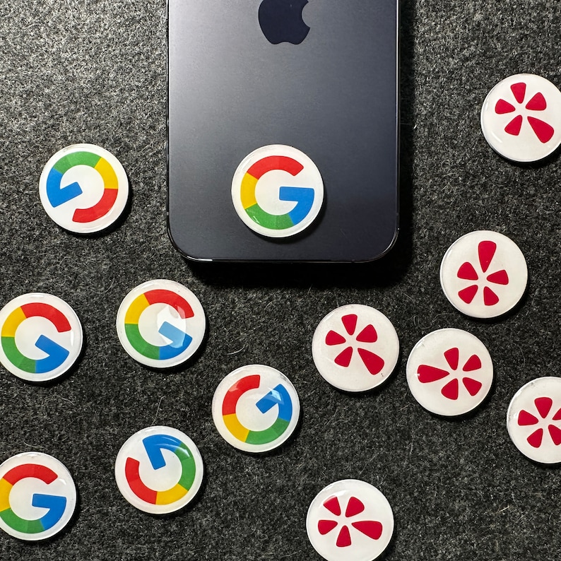 Custom Google Review NFC Tag, Custom Sticky Tag, Phone Case Tag, Tap NFC Tag