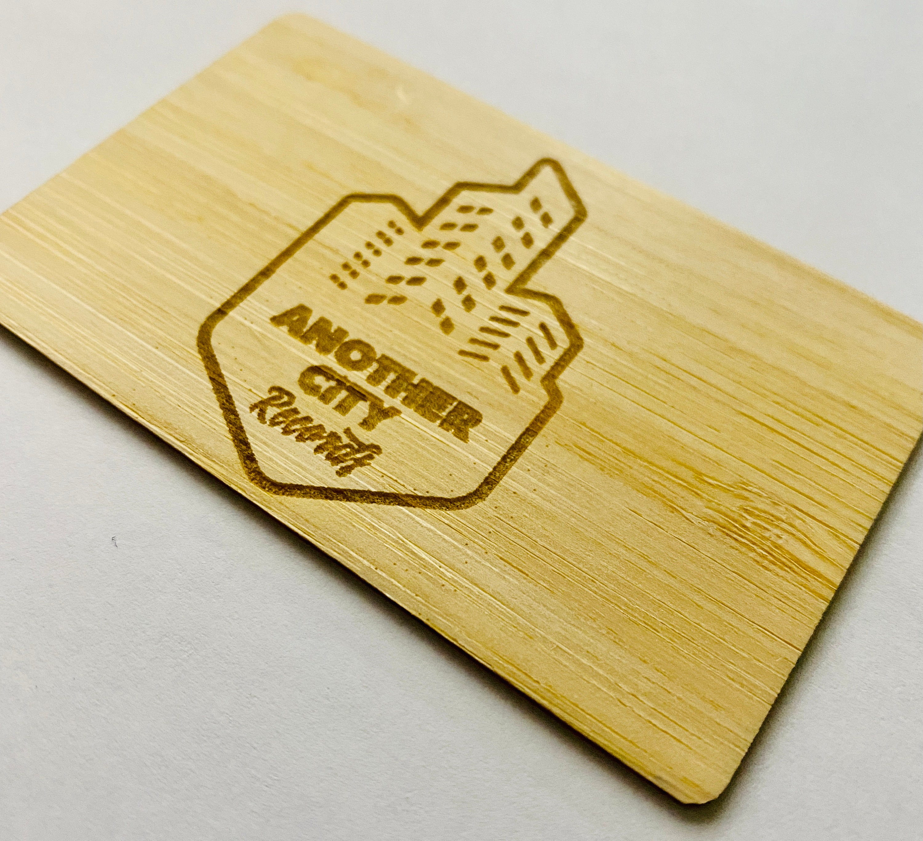 Custom Bamboo Business Card NFC enabled Etsy