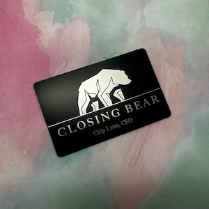 Custom Engraved Steel NFC Card