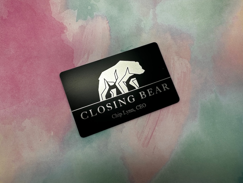Custom Engraved Steel NFC Card