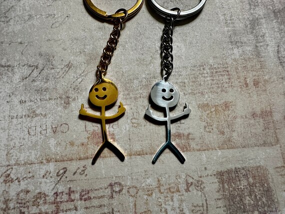 Middle finger hotsell keychain