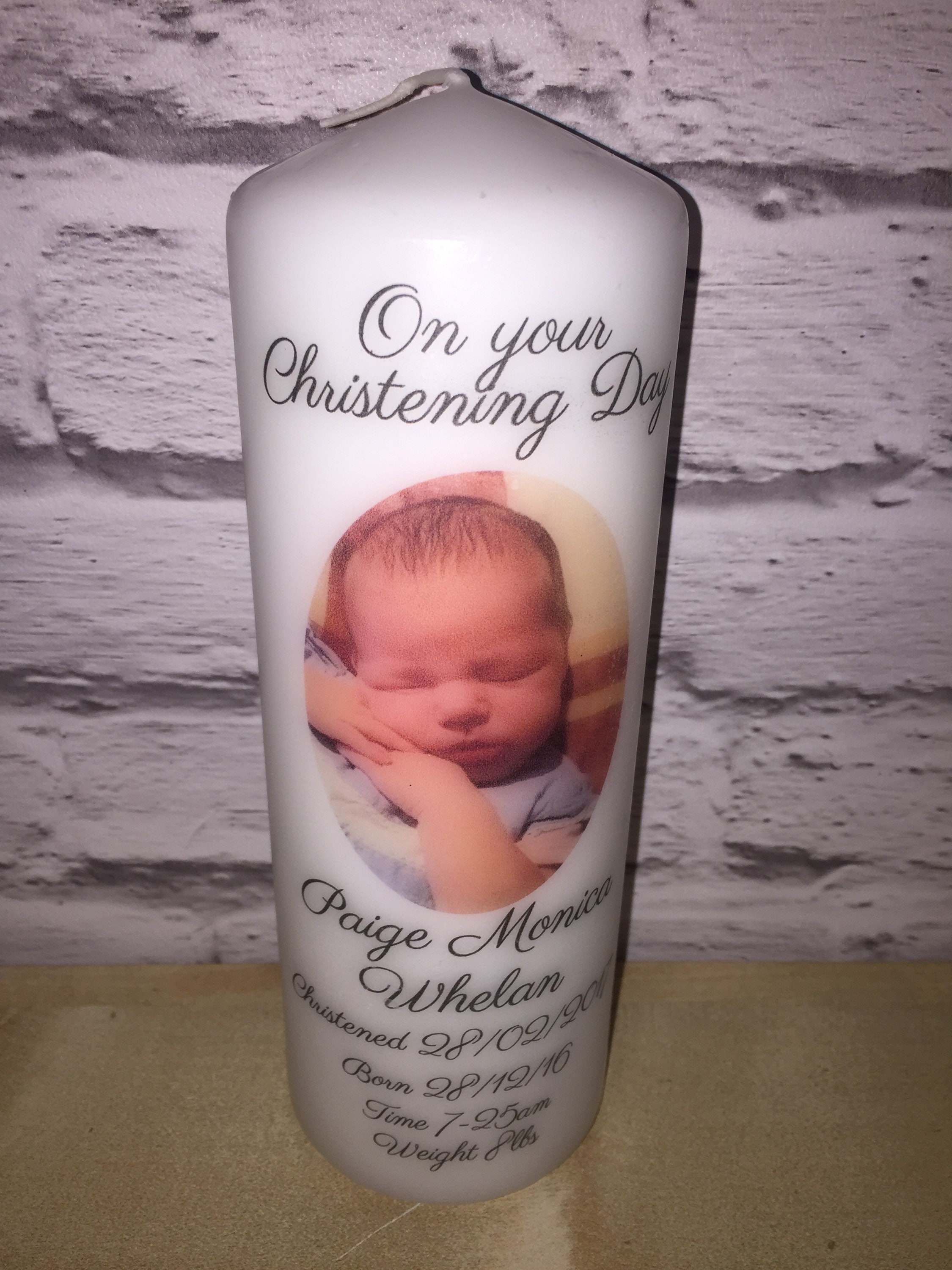 Christening / Baptism Candle Skerries Co Dublin Ireland Etsy UK