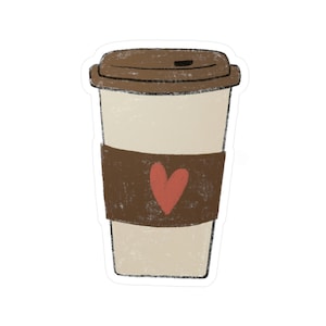Coffee Vinyl Sticker Decal Laptop Bottle