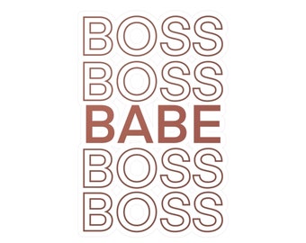 BOSS BABE Vinyl Decals Water Bottle Laptop Car