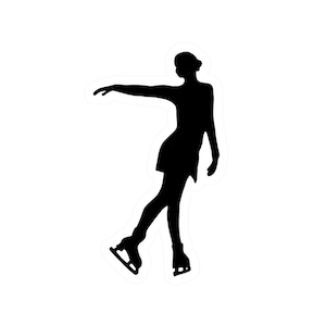 Figure Skating Vinyl Decal Bottle Laptop Car
