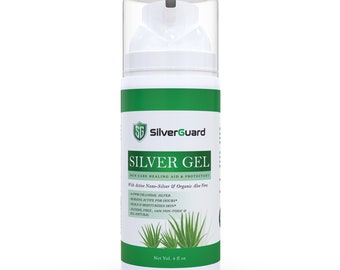 SilverGel Skin Care Healing Aid & Protectant | Active Colloidal Silver Gel for Skin with Pure Aloe Vera Gel