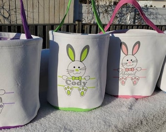 Cestas de Pascua, Pascua personalizada, Regalos de Pascua, Bolsa de Pascua, Conejo de Pascua, Cesta de Pascua con nombre, Cesta de conejo