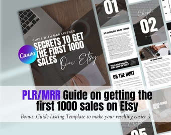 Gedaan voor jou Etsy Gids | Etsy Gids voor succes met MRR, OUR digitaal product, Master Resell Rights OUR, digitale marketing Canva-sjabloon