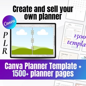 PLR Planner Template Bundle | Create your own Planner | Master Resell Rights | PLR Digital Products | Resell Planner | PLR Digital Planner