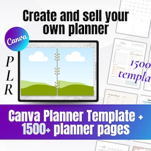 PLR Planner Template Bundle | Create your own Planner | Master Resell Rights | PLR Digital Products | Resell Planner | PLR Digital Planner