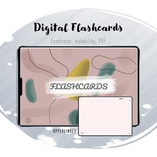 Digital Flashcards for Goodnotes Notability PDF Viewer Etsy