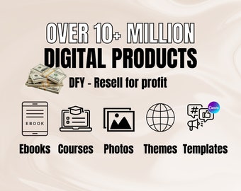 10M+ Ultimate Master Resell Digital Products-bundel | MRR Passief inkomen | MRR digitale planners, Canva-sjablonen, MRR e-boeken, plr-producten