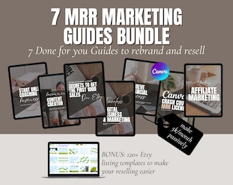 7 Voor u klaar Digitale marketinggids Bundel met Master Resell Rights MRR en Private Label Rights OUR Done-For-You Digital Products, MRR