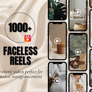 1000 Aesthetic Faceless Videos MRR + PLR | Done For You Master Resell Rights | Story Templates | Faceless Instagram | DFY Digital Marketing