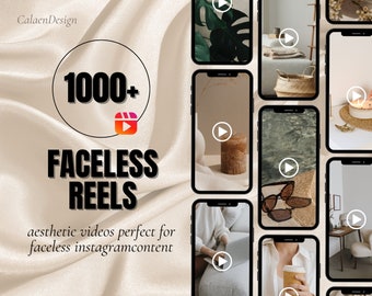 1000 esthetische gezichtsloze video's MRR + PLR | Beheers de doorverkooprechten van Done For You | Verhaalsjablonen | Anonieme Instagram | Digitale marketing van DFY