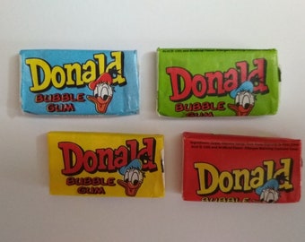 Donald originele Bubble Gums, set van 4 stuks