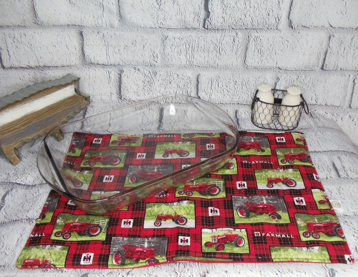 Casserole Hot Pad Handmade International Harvester Kitchen Etsy