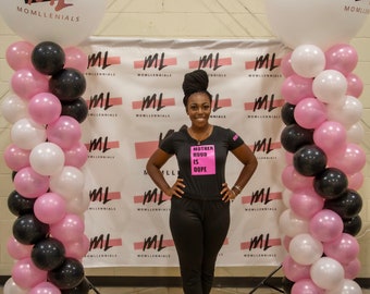 Step & Repeat Backdrop w/ Logo (Image) (Business, Marketing, Branding)