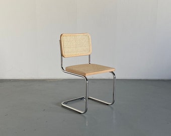 1 van 12 Vintage Cesca Mid Century Cantilever stoel / Marcel Breuer B32 Design stoelen / Bauhaus Design / begin jaren 2000, Italië