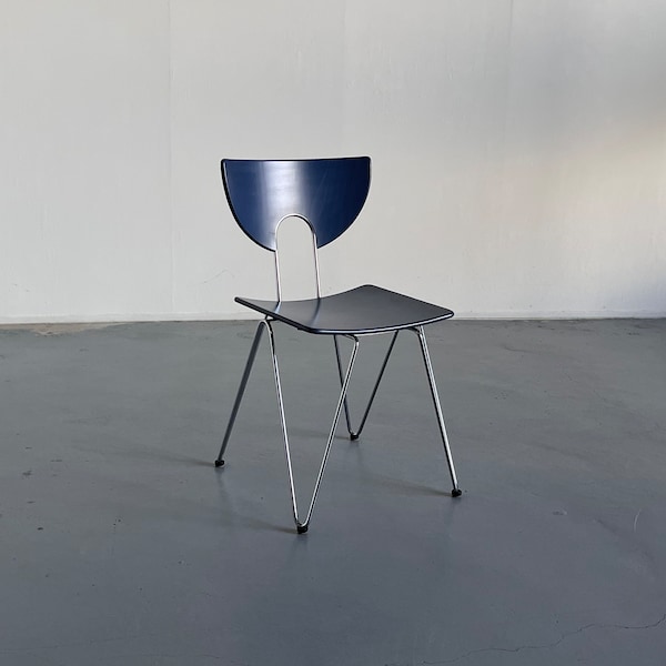 1 of 12 Memphis Style Vintage Postmodern 'Mikado' Dining Chairs By Kusch & Co, 1980s West Germany