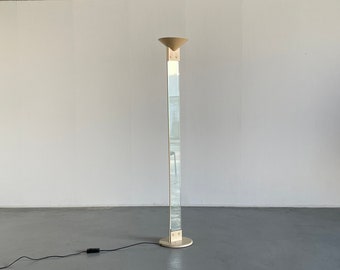 Postmodern Memphis Vintage Italian Glass Floor Lamp by Max Baguera for Lamperti, 1970s Italy