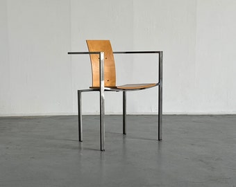 Memphis Design Postmodern Geometrical Chair by Karl Friedrich Förster for KFF, 1980s Germany