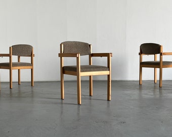 Scandanavian Mid-Century Modern Stackable Side Armchairs or Dining Chairs, 1960s Sweden