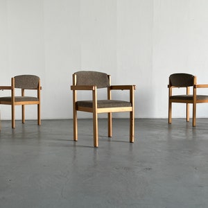 Scandanavian Mid-Century Modern Stackable Side Armchairs or Dining Chairs, 1960s Sweden