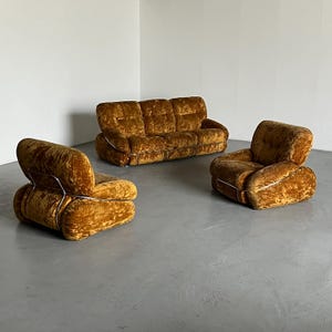 Adriano Piazzesi 'Okay' Seating Set, Iconic Mid-Century Design, 1970s