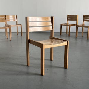 Scandinavian Mid-Century Modern Stackable Beechwood Dining Chairs by Wilkhahn, 1970s Germany