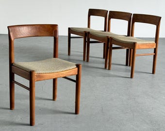 Set of 4 Teak Dining Chairs Produced by Bramin, Denmark, circa 1960s
