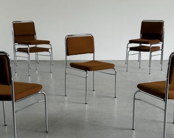 1 of 26 Mid-Century Modern Chairs by Hans Fiedler & Hans Heyder, Space Age, Bauhaus Style, DDR, 1970s