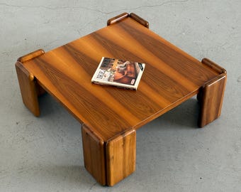 Mid-Century ‘Sapporo’ Walnut Coffee Table by Mario Marenco for Mobilgirgi, 1970s
