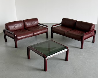 1 of 2 Gae Aulenti  'Orsay' Loveseat Sofa for Knoll International, 1970s