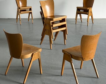 Stackable Mid-Century Dining Chairs, School Chairs or Hospitality Chairs by Kaderer, 1960s Germany