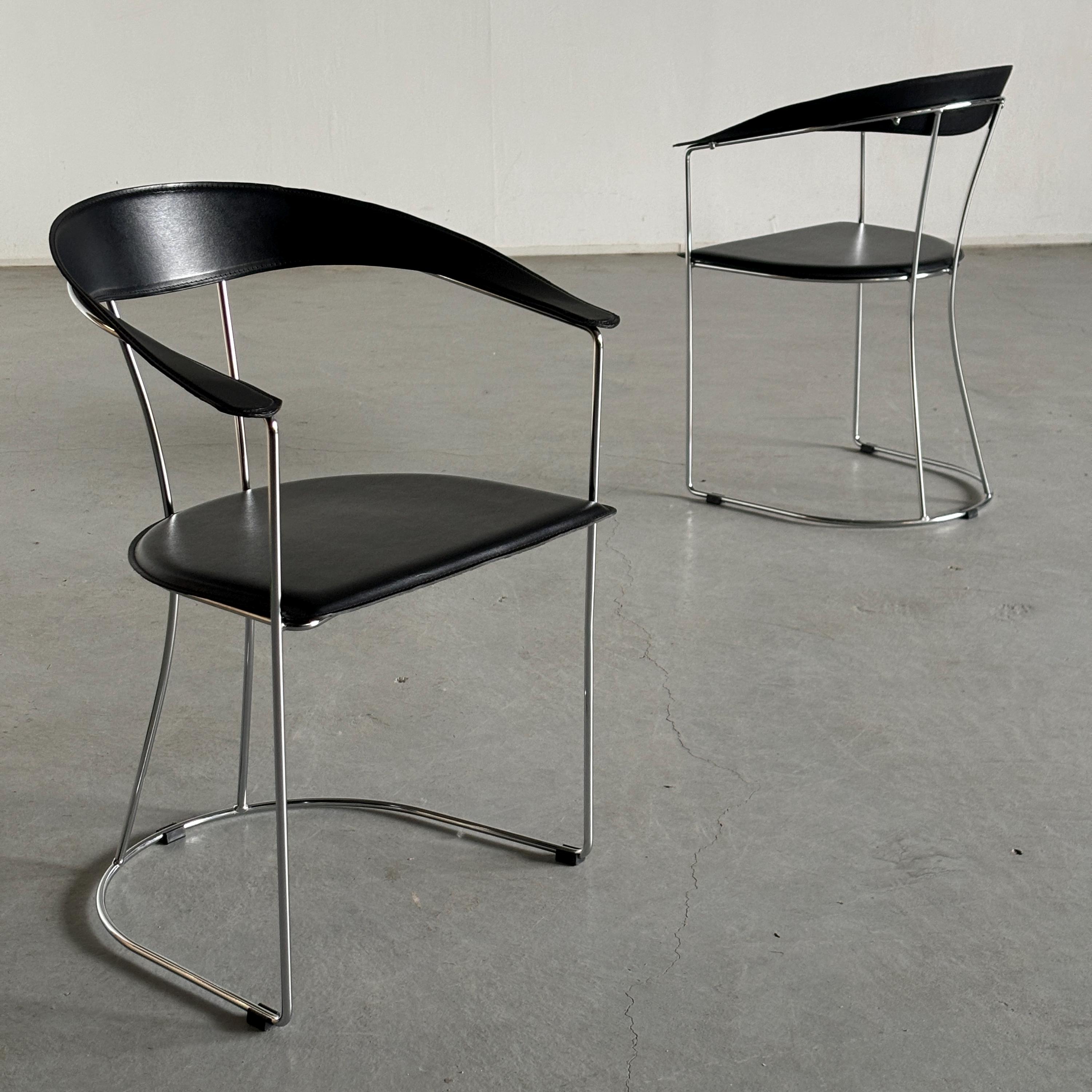 イタリア arrben BERNARDINA chair ライトブラウン レザー