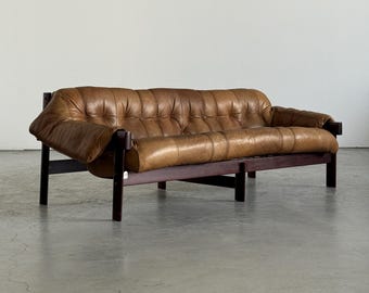 Percival Lafer MP-41 Original Leather Three-Seater Sofa