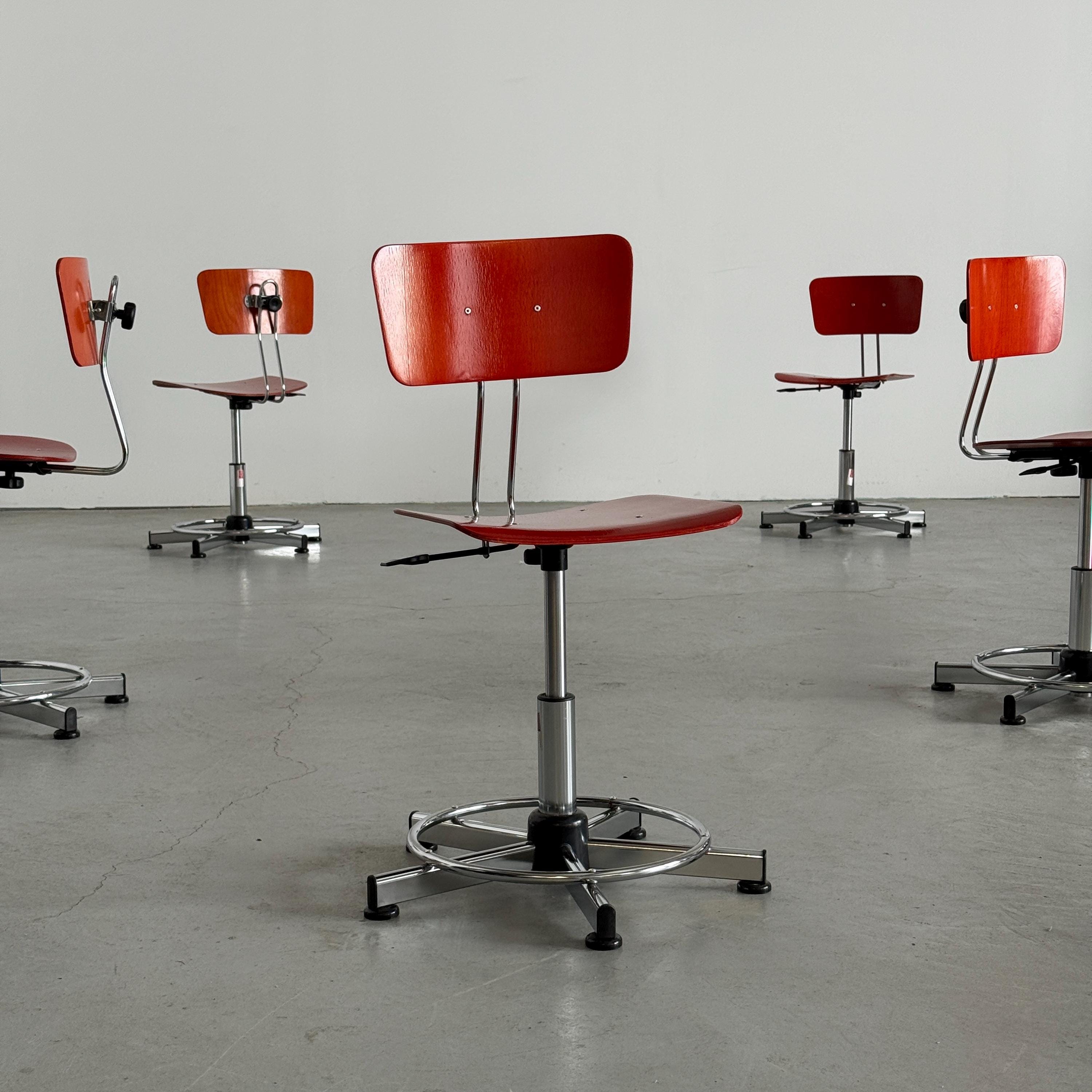 Red vintage dining chairs - Etsy 日本