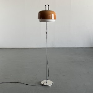 Vintage Meblo Guzzini Medusa Floor Lamp / Harvey Guzzini Medusa Lamp / Meblo Bud Lamp / Mid Century Vintage 70s Adjustable Brown Floor Lamp