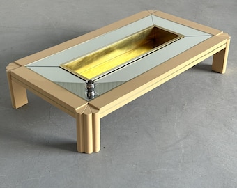 Alain Delon Rectangular Coffee Table For Maison Jansen, France, 1970s