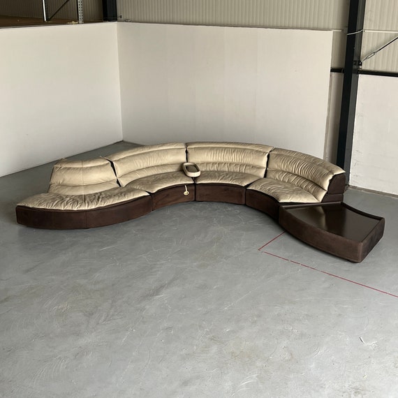 Rare Serpentine Modular 'bogo' Sofa by Carlo Bartoli for