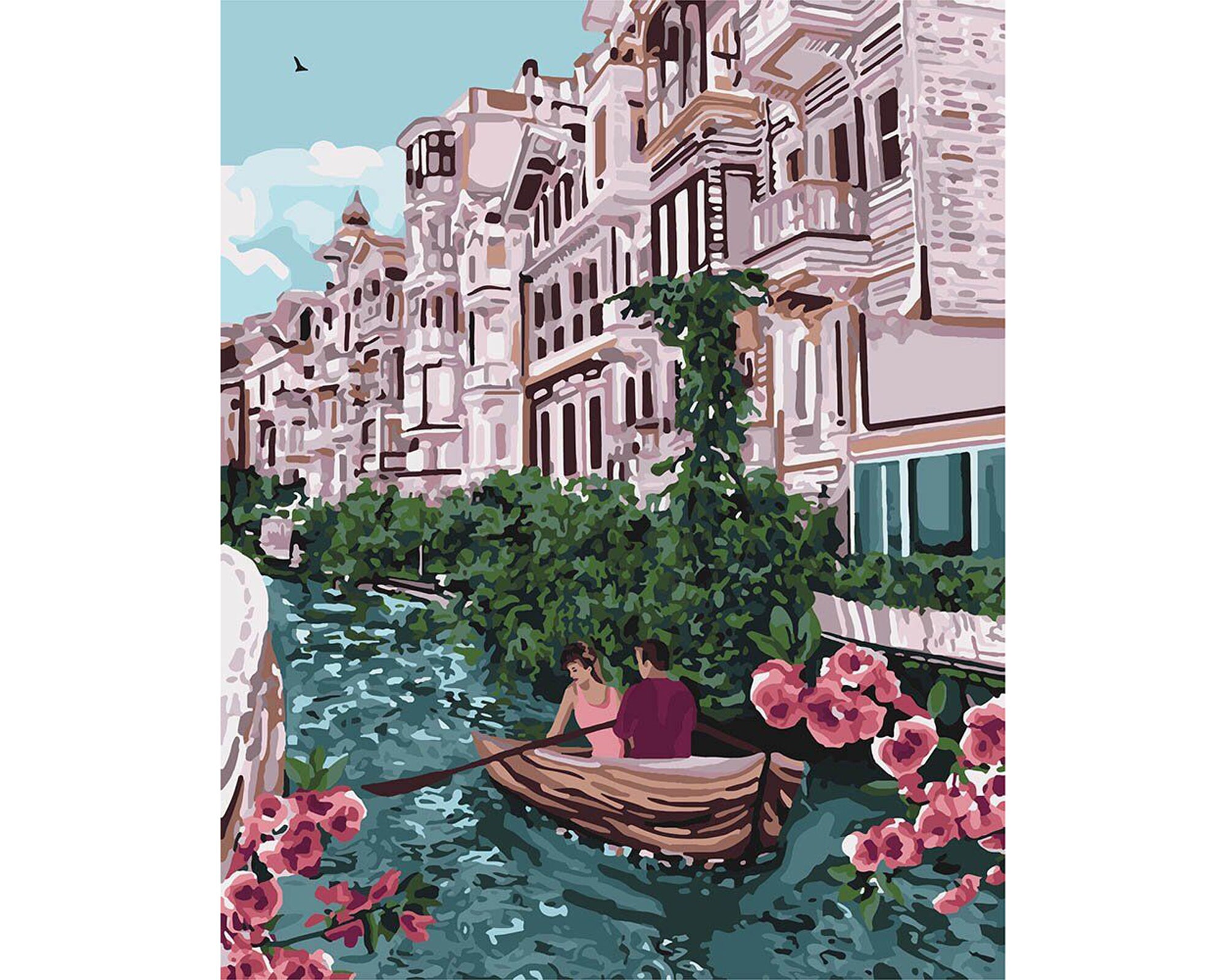 Venice paint by number kit adult Italy Framed Canvas Etsy