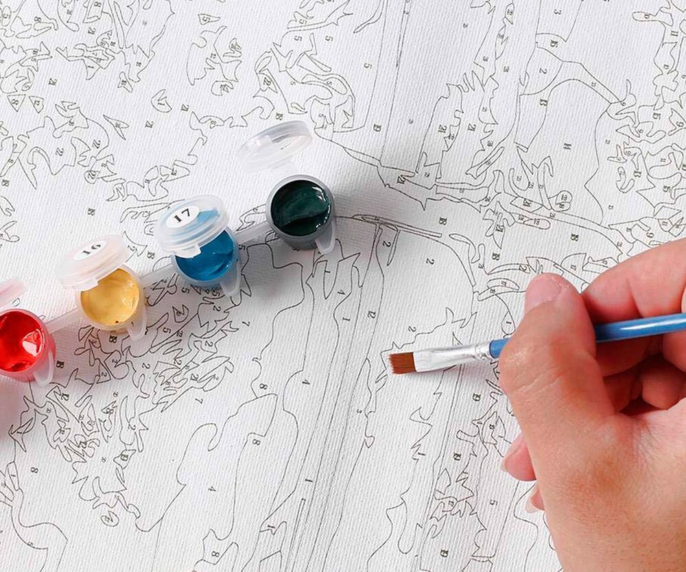 Plane Paint by number kit for men Airplane paint by numbers Etsy