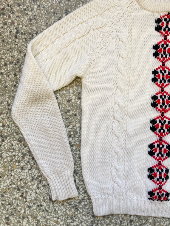 Puritan Sportswear, 100% Wool, Crew Neck Sweater - image 3
