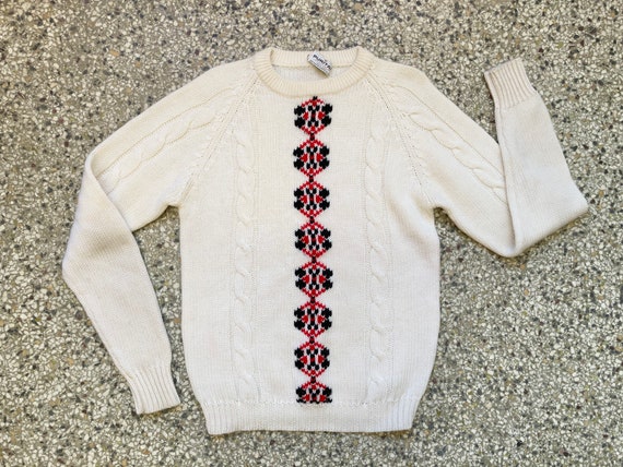 Puritan Sportswear, 100% Wool, Crew Neck Sweater - image 1