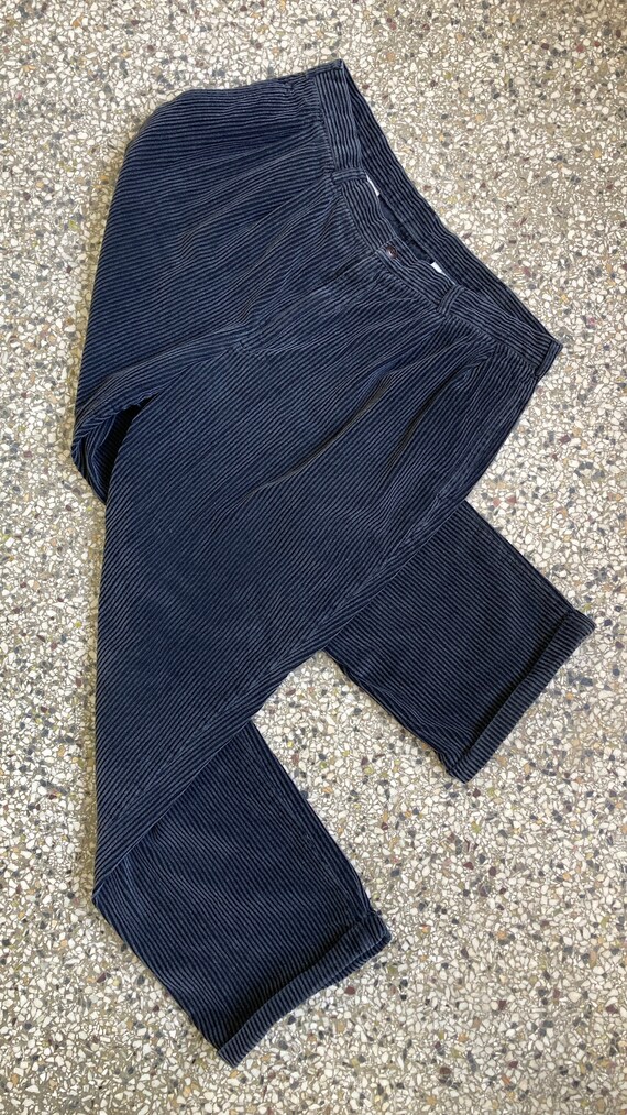 Faded Black Wide Wale Men S Corduroy Pants 37 In Wa Gem