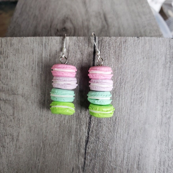 Darling Set of Stacked Macaroon Earrings!