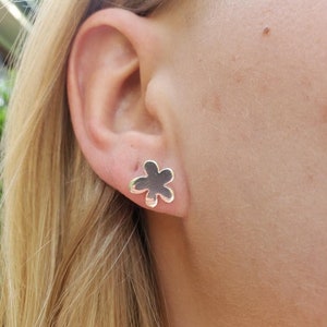 Sterling Silver Flower Earrings