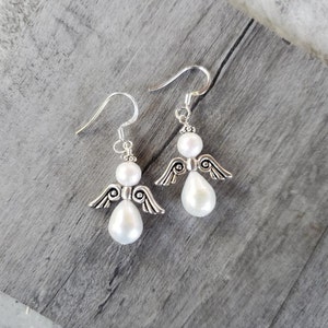 Freshwater Pearl Darling Angel Earrings